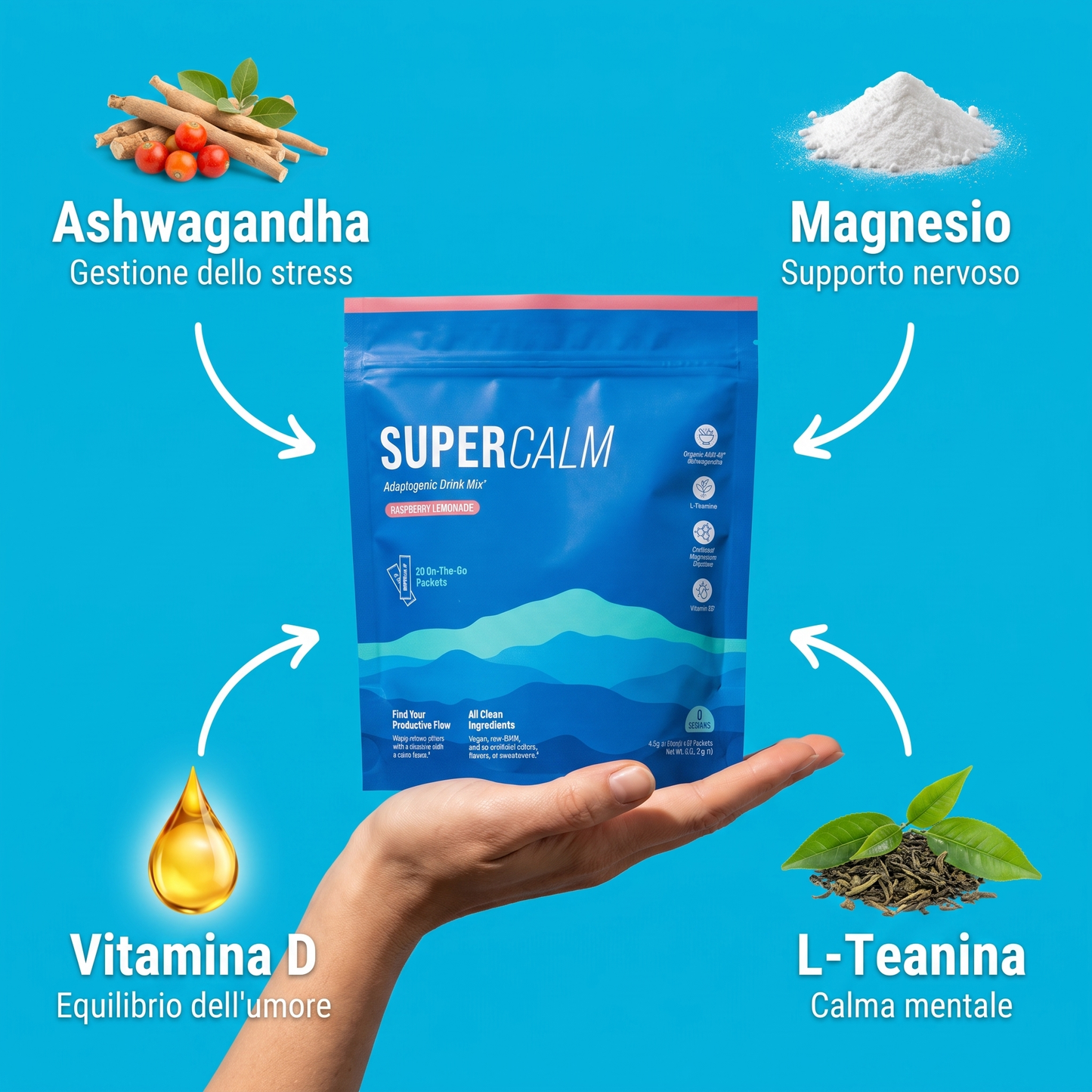 SUPERCALM – Bevanda Adattogena Calmante