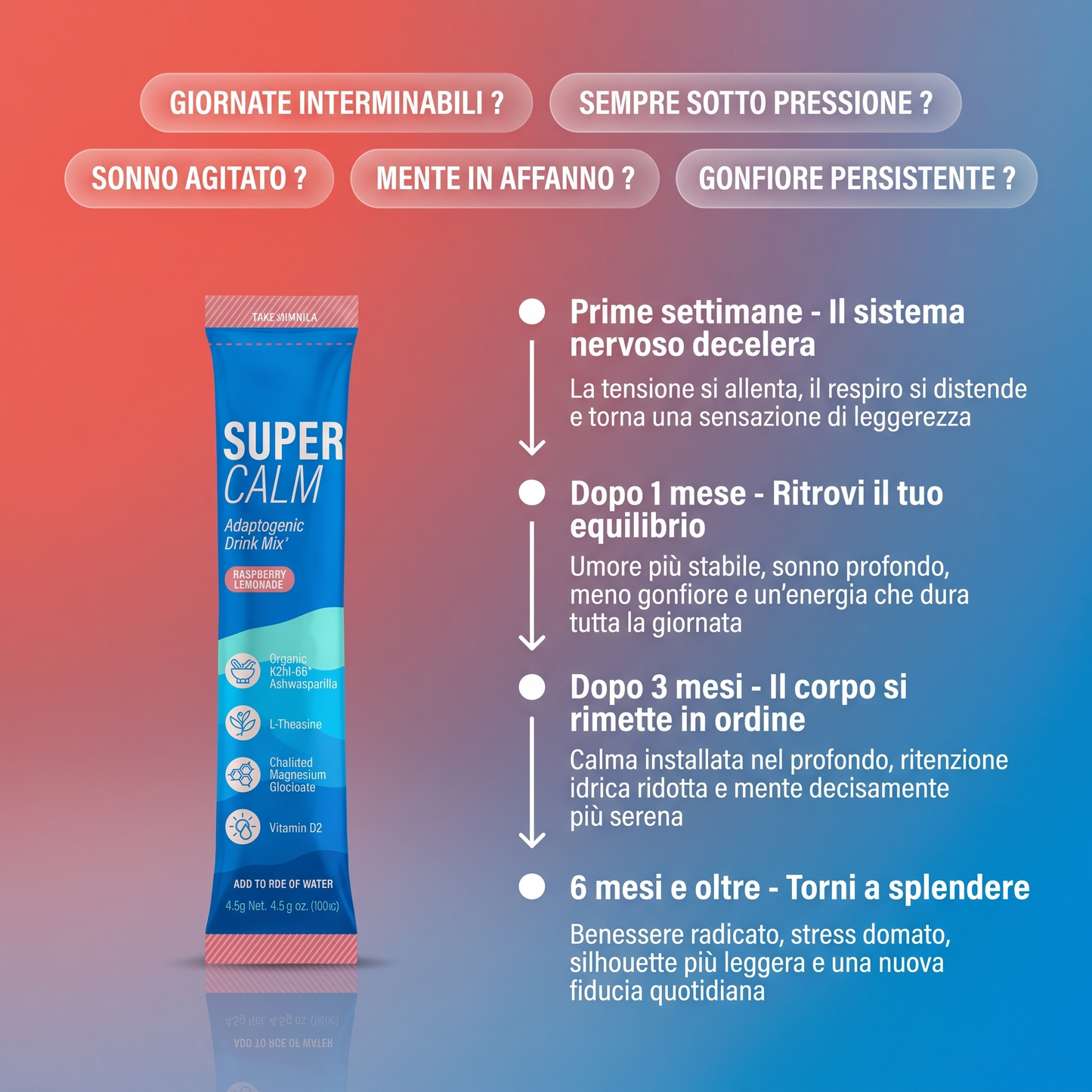 SUPERCALM – Bevanda Adattogena Calmante